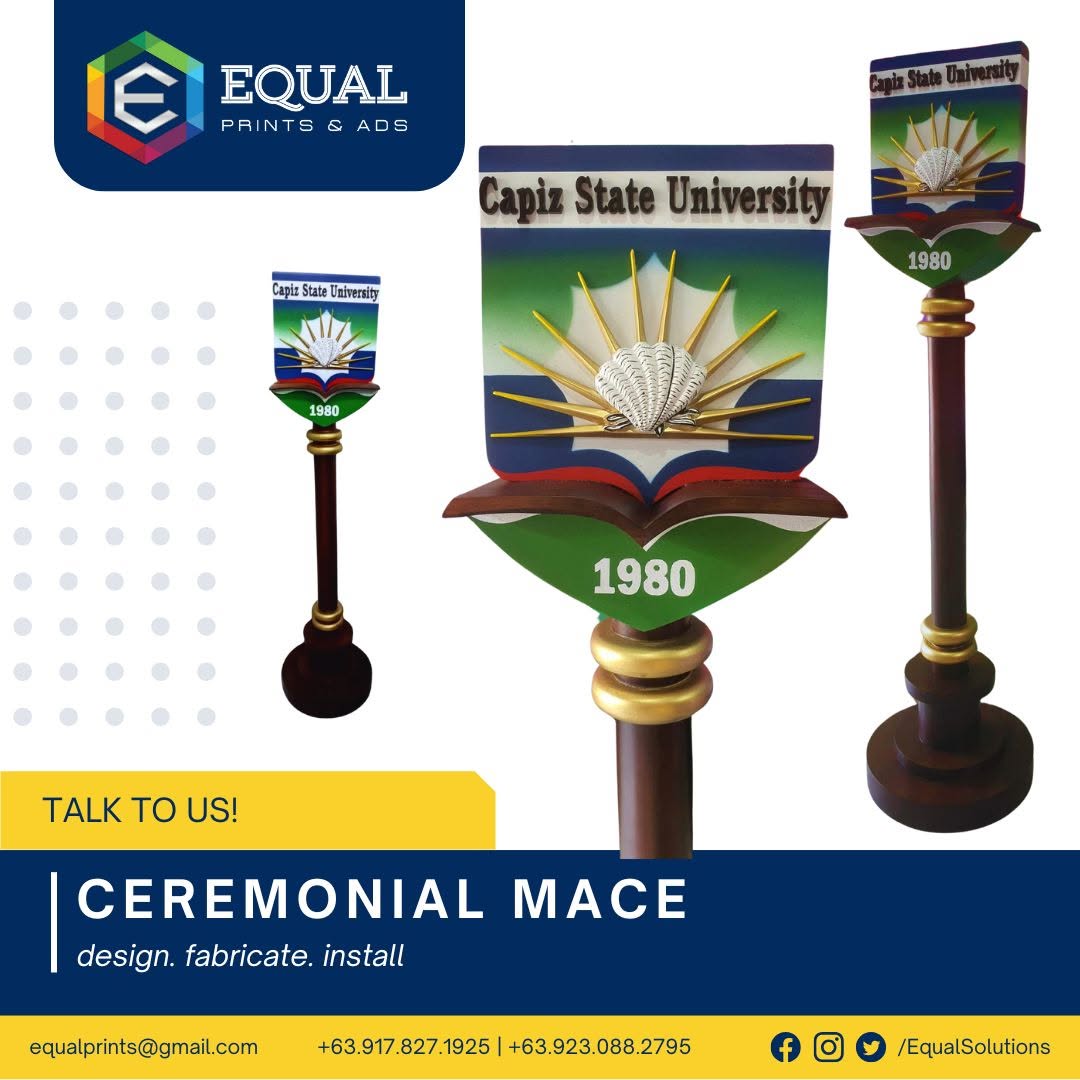 Ceremonial mace design, fabrication and installation
